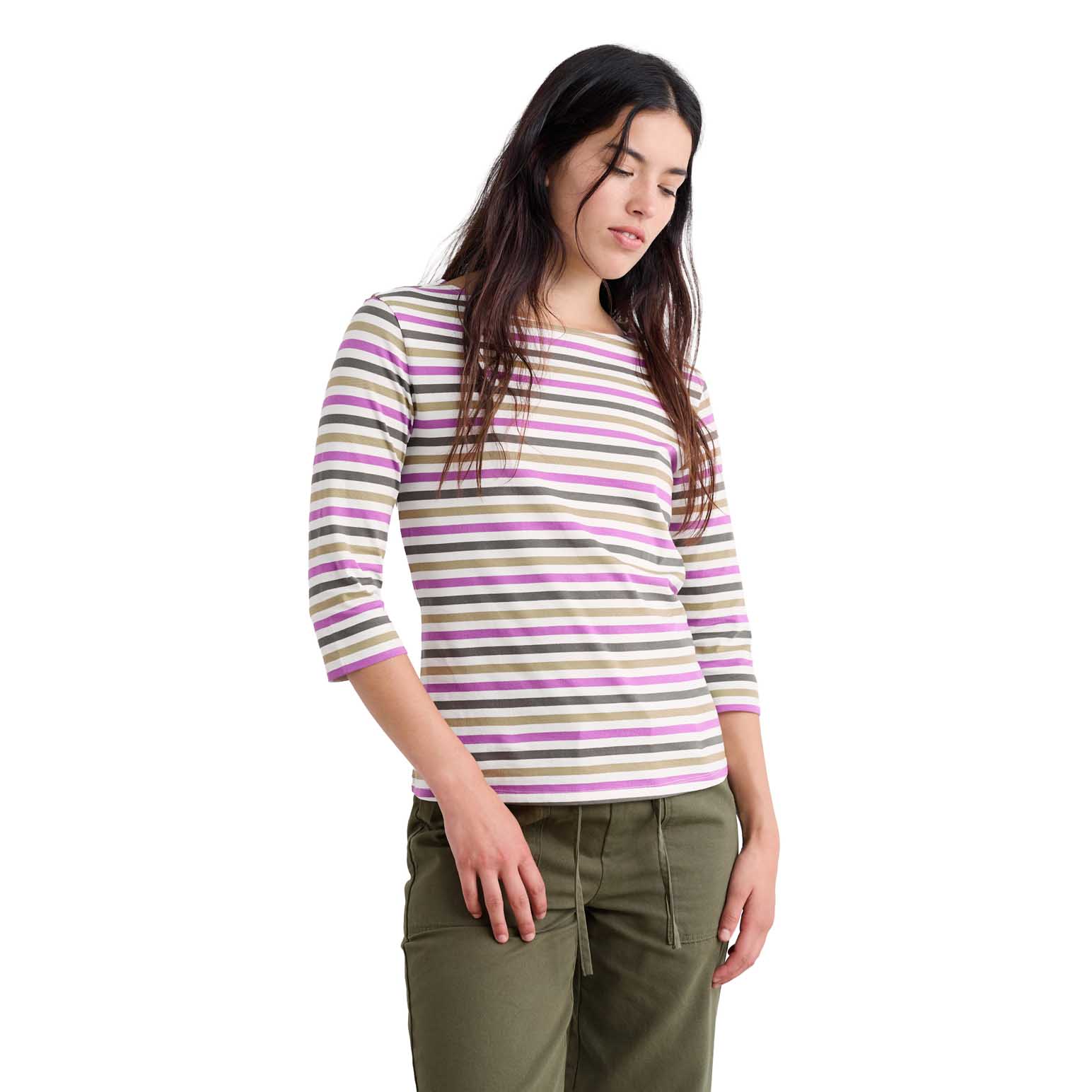 Seasalt Cornwall Sailor Top - Tri Mini Cornish Fennel